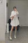 Marc le bihan double -neck shirt 2630 white